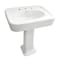 Kingston Brass VPB2268 26-Inch Ceramic Pedestal Sink with 8-Inch Faucet Drillings, White VPB2268 - alternate 1